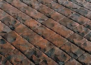 Stamped Concrete Cobble Pattern
